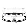 Adjustable Cross-Woven Butterfly Bracelet for Couples & Best Friends - Versatile Sweet Style Hand Jewelry