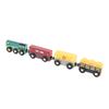 4pcs Wooden Train Set Railway Accessories Simulation Toy Train Set for Kids Toddler Over 3 Years Old