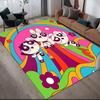 The Powerpuff Girls in different poses anti-slip floor mat, rectangular carpet for game room and living room