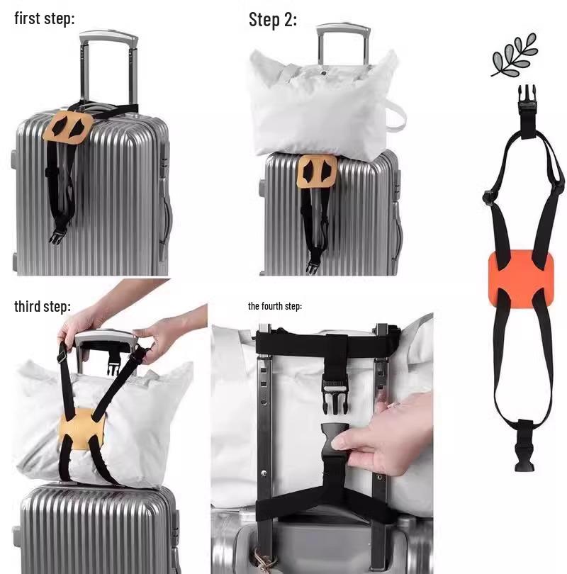 Elastic Cross Luggage Straps - Suitcase Reinforcement & Protection Bandage