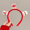 New Year Headdress Autumn Plush Headband Korean Head Wrap Women Hairband Hair Hoop Mahjong Headband