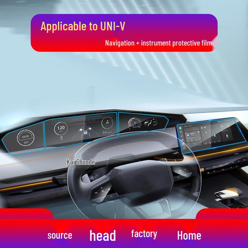 Changan UNIZ/UNIT/UNIV/UNIK Navigation & Console Protective Tempered Film