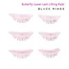 BLACKWINGS 3 Sizes Butterfly Lower Eye Patch Eyelash Perming Curler Lift Pads Eyelash Perm Pads Rods for LashLift Silicone(Pink Butterfly 3 Sizes)