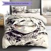 Cartoon Pattern Bedding Quilt Set Quilt Cover Pillowcase Home Decoration Birthday Gift (1 * Duvet Cover + 2 * Pillowcase, Without Core)