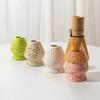 New Ceramic Matcha Bowl with Pouring Spout Dots Matcha Making Kit Reusable Matcha Whisk Holder Tea Lovers