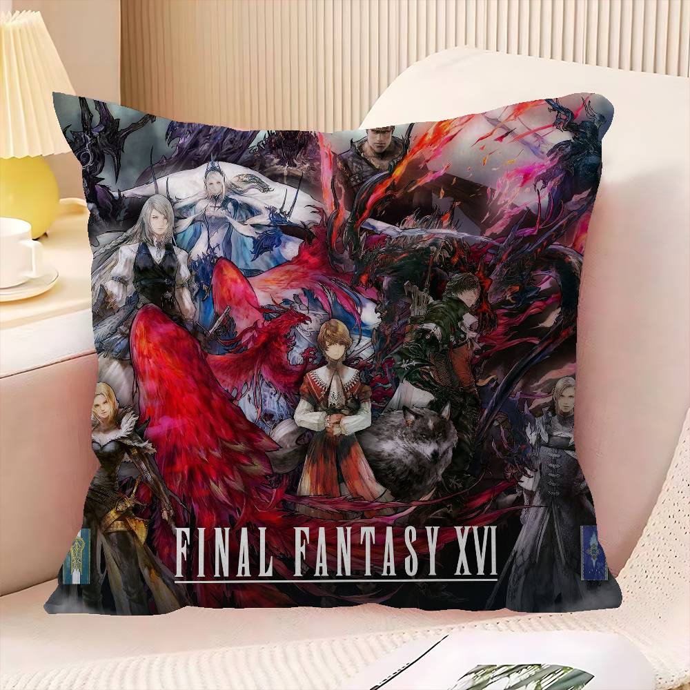 Classic F-Final Game F-Fantasy Pillow Cushion Cover Pillowcase Living Room Sofa Home Decor