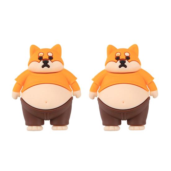 2 Stück Kollisionsschutz-Aufkleber für Autos und Häuser Weiches Silikon-Pufferwerkzeug für Türen, Wände, Ecken, Polster, Stöße und Geräusche Niedliche quetschbare Puppe