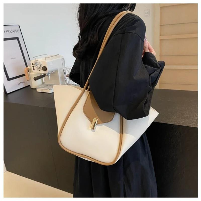 PU Large Capacity Soft Surface Bag Simple Temperament Women's Bags Sale 2026 New Niche Texture Versatile Shoulder Bag