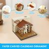 3D Tear Away Calendar Paper Carving Art Memo Pad Notepad Desk Calendar 2026 for Office Home Desktop Decoration Gift Christmas