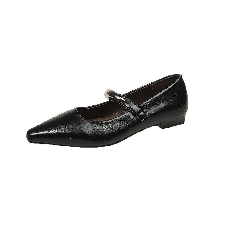 [Armano] Damen Mary Janes mit weicher Sohle und Innenhöhe 2025 Frühjahr und Herbst neu Einriemen mit Rock Einzelne Schuhe Tide