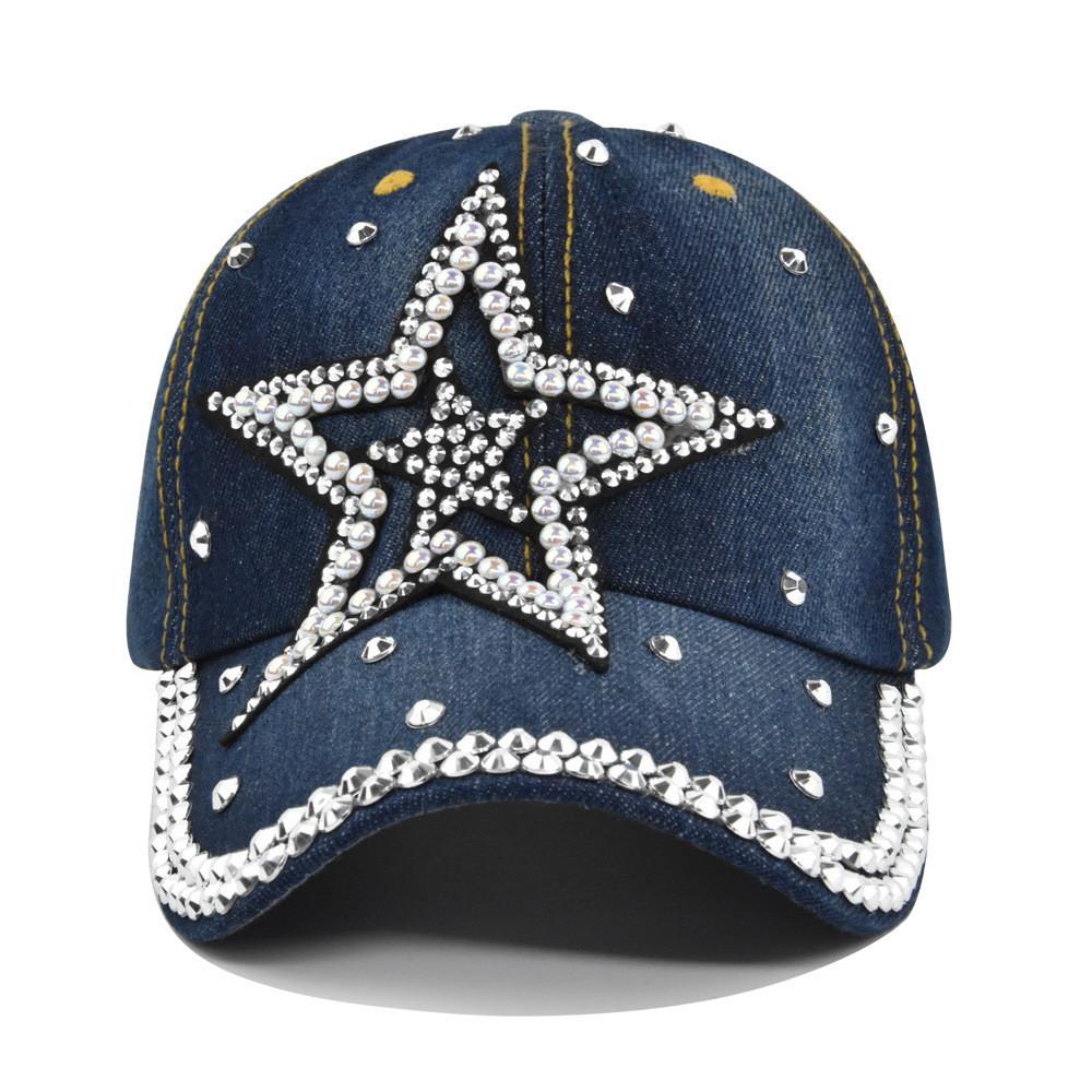 Adjustable Cowboy Velvet Baseball Cap With Rhinestone Details Letter Embellished Sun Hat For Men And Women