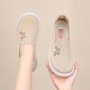 Women Shoes Embroidered Slip-On Sneakers Mesh Breathable Lightweight Casual Athletic Shoes Outdoor Shoes