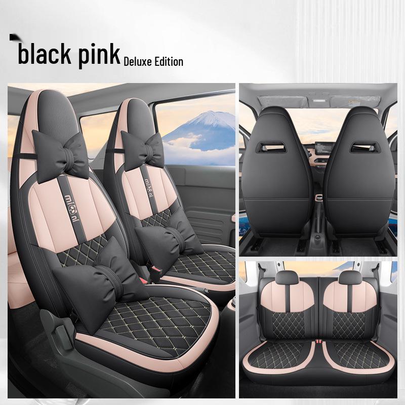 Panda MINI Universal Breathable Car Seat Cover – Cute, Wear-Resistant, Perforated, Four-Season Compatible