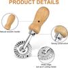 Ravioli Stempelmacher Schneider mit Holzgriff Edelstahl Plätzchenausstecher Nudelpresse Ravioli Maker Form Gebäck Pizza Rad