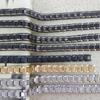 Schwarz-Gold Edelstahl Magnetisches Armband mit Germanium und Negativ-Ionen Uhrenarmband