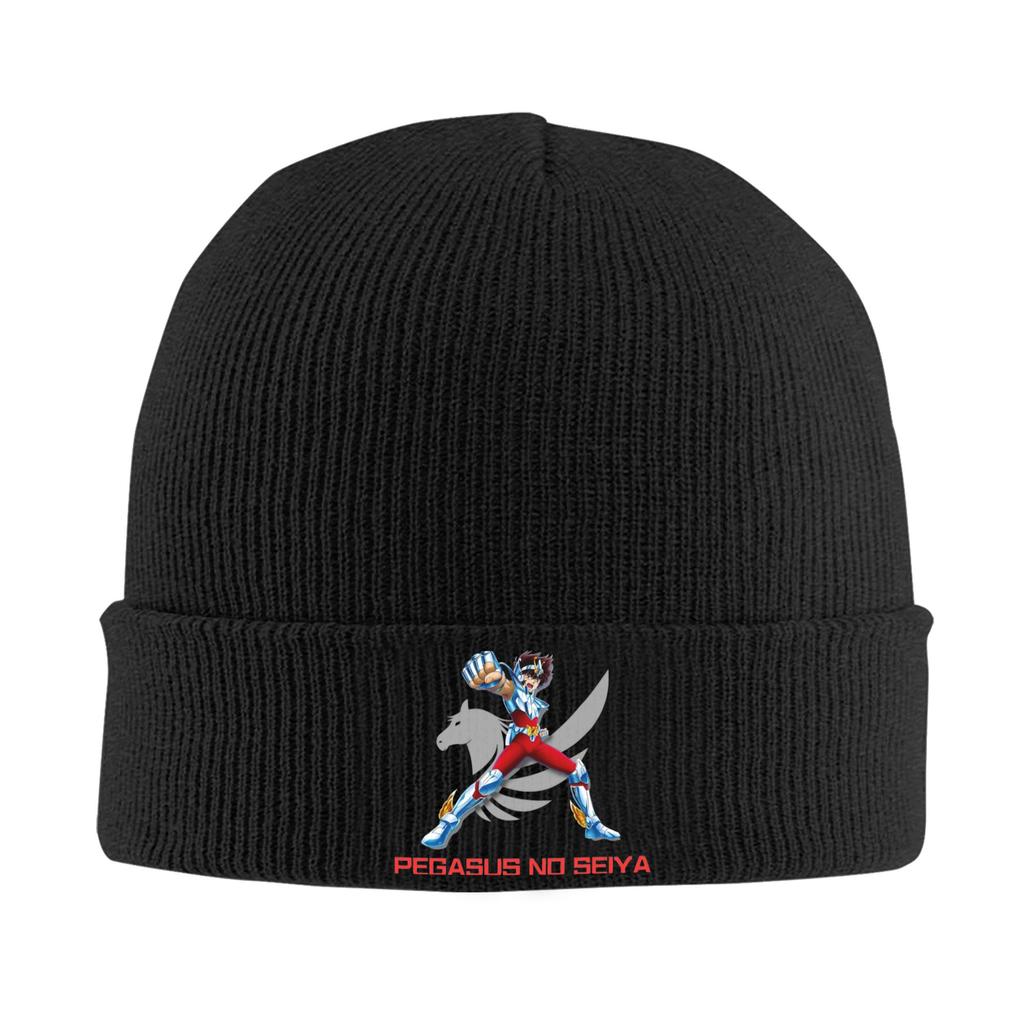 Knights Of The Zodiac Japanese Anime Hat Autumn Winter Skullies Beanies Warm Caps Unisex Acrylic Skullcap