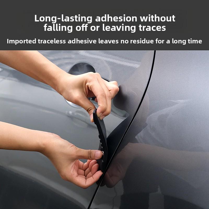 Thickened Car Door Anti Collision Strip Edge Protector Side Body Scratch Resistant Sticker Soft Rubber Close Door Protection
