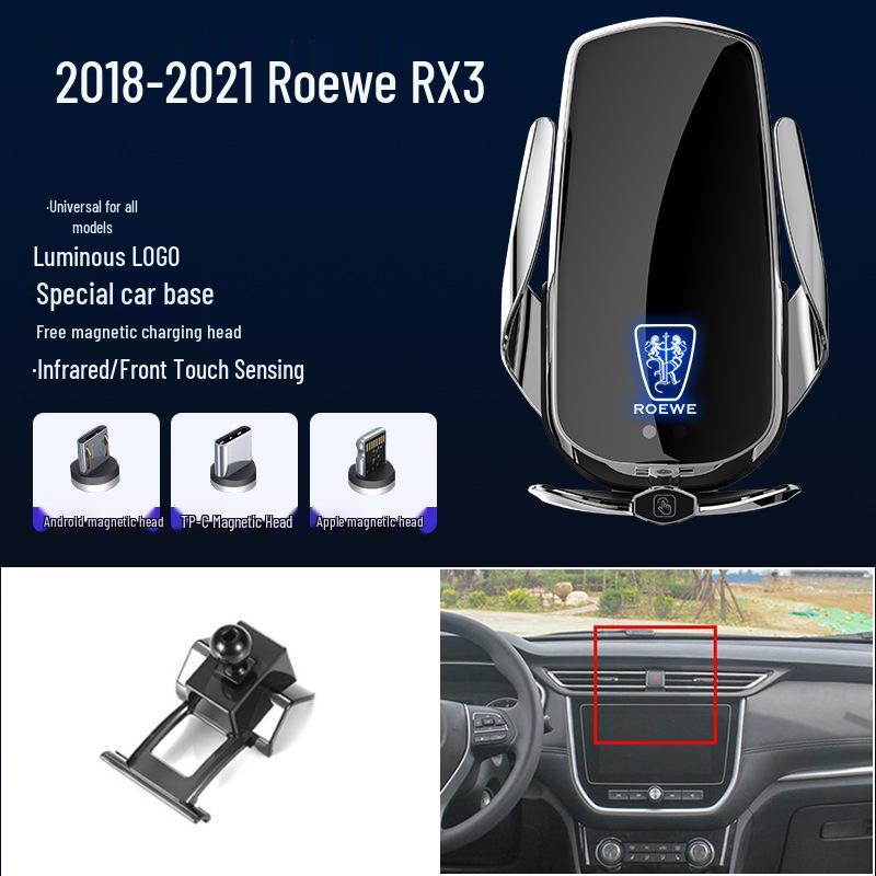 Magnetic Wireless Fast Charging Phone Holder for Roewe 350, RX5, I5, I6, RX8, MAX