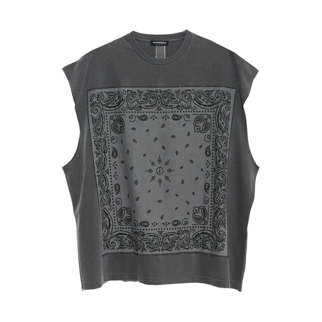 Peaceminusone Bandana Sleeveless Charcoal