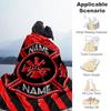 Firefighter Personalized Name Blanket Throw Personalized Blanket Soft Warm Cozy Perfect for Couch Bed Chair Office Chair for All Occasions