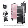 Lockable Multi-Layer Makeup Trolley Case for Nail Art & Beauty