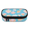 Pencil Case 300D Polyester Organized Storage Zipper Closure with Main Storage Mesh Pocket and Organized Pen Holders for Boys Girls