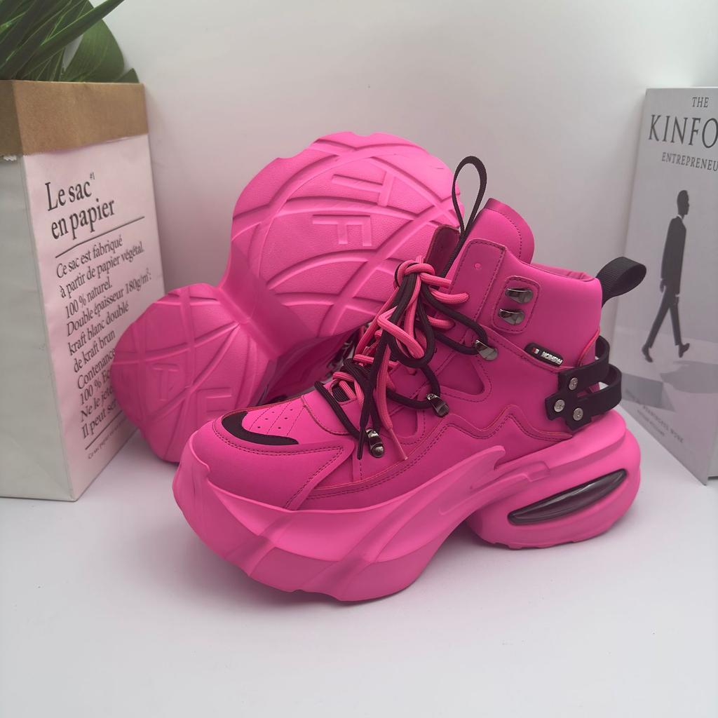 Paar Qualität High Top Sneaker Rutschfest Abriebfest Plateau Herren Freizeitschuhe Damen Mesh Weiße Schuhe Chaussure Hommes