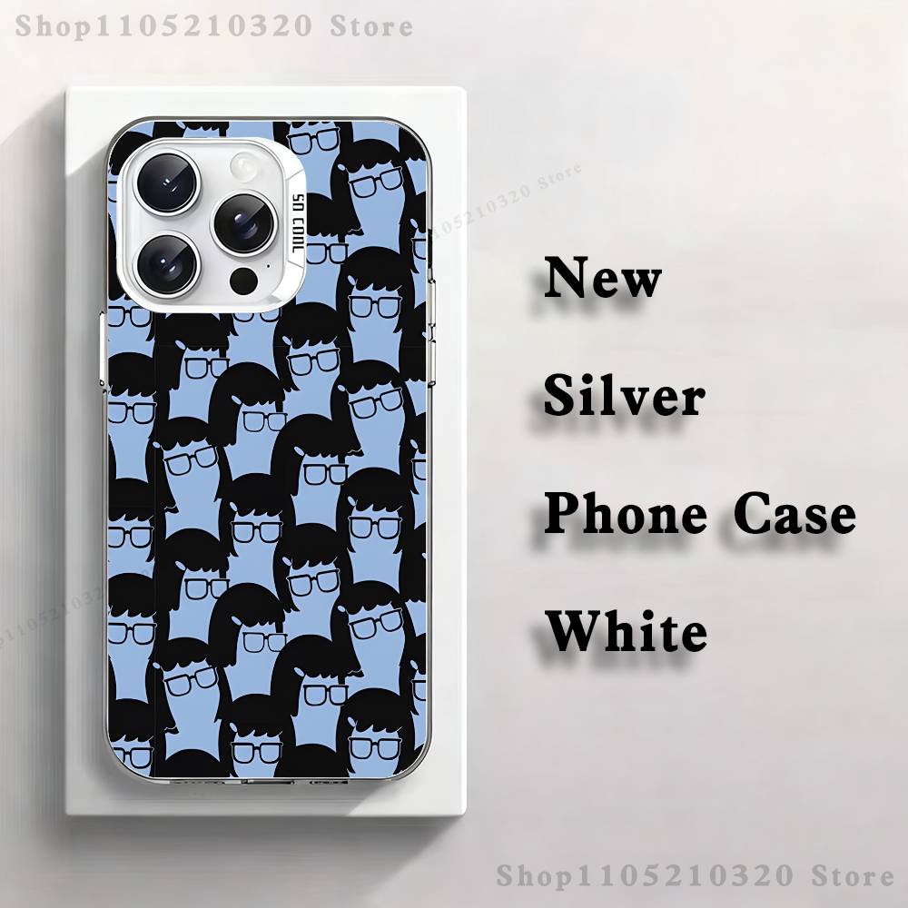Cartoon B-Bobs Burgers Phone Case For iPhone 17,16,15,14,13,12,11,Pro,XS,Max,Plus,Mini,SE4,E White Matte Shockproof Cover