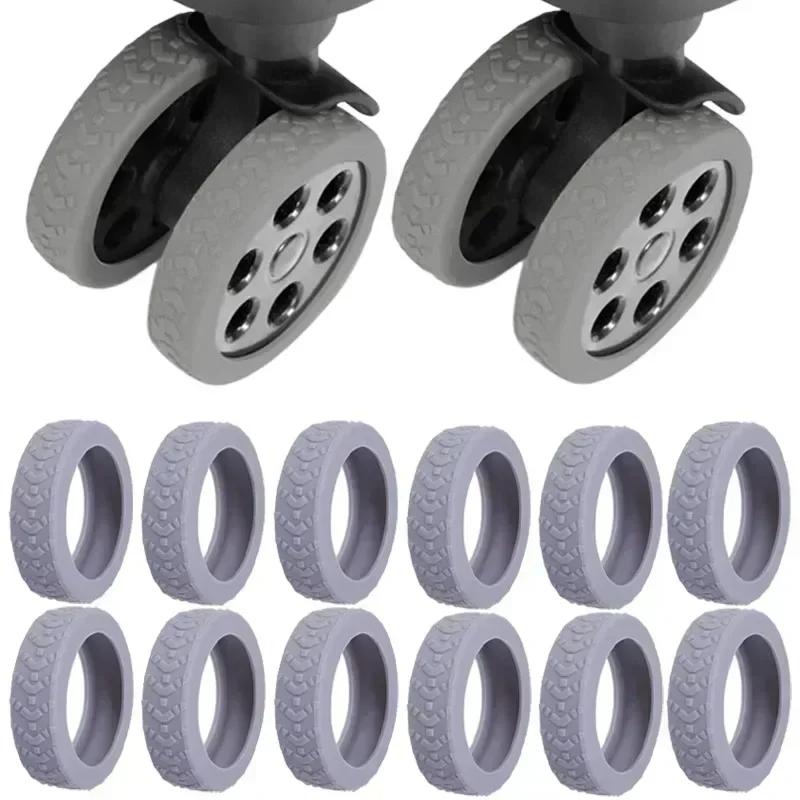 Silicone Suitcase Wheel Protection Case with Silent Sound Travel Luggage Caster Shoes Reduce Noise Trolley Box Casters Cover