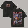 Bleach Anime Lover Washed Tshirt Year Round Clothing Personality Clothes Plus Size Unisex NewModel Couples High Quality Soft