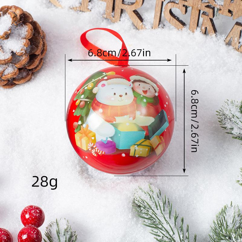 

Рождественское украшение Подвеска Эльфийский шар Рождественская коробка конфет Креативная подвеска Железный шар Рождественские принадлежности Подвеска 6.8cm