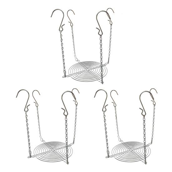 Adjustable Planter Insert for Tall Large Pots 3–10.3" Pot Riser with Chains And Hooks Stainless Steel Hanging Pot Filler for Indoor Outdoor Wedding