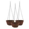 Hanging Planter Set Hanging Flower Plant Pot Basket with Rustproof Chain for Garden Porch Balcony Patio Decor 25.5cm