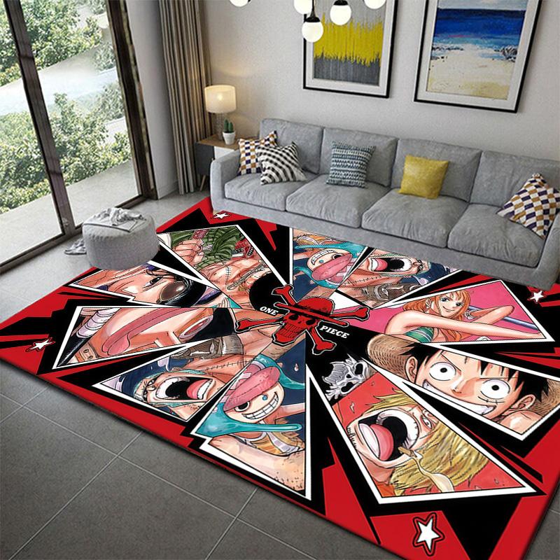 One Piece Stylish Floor Carpet Soft Non-Slip Washable One Piece Theme Rug