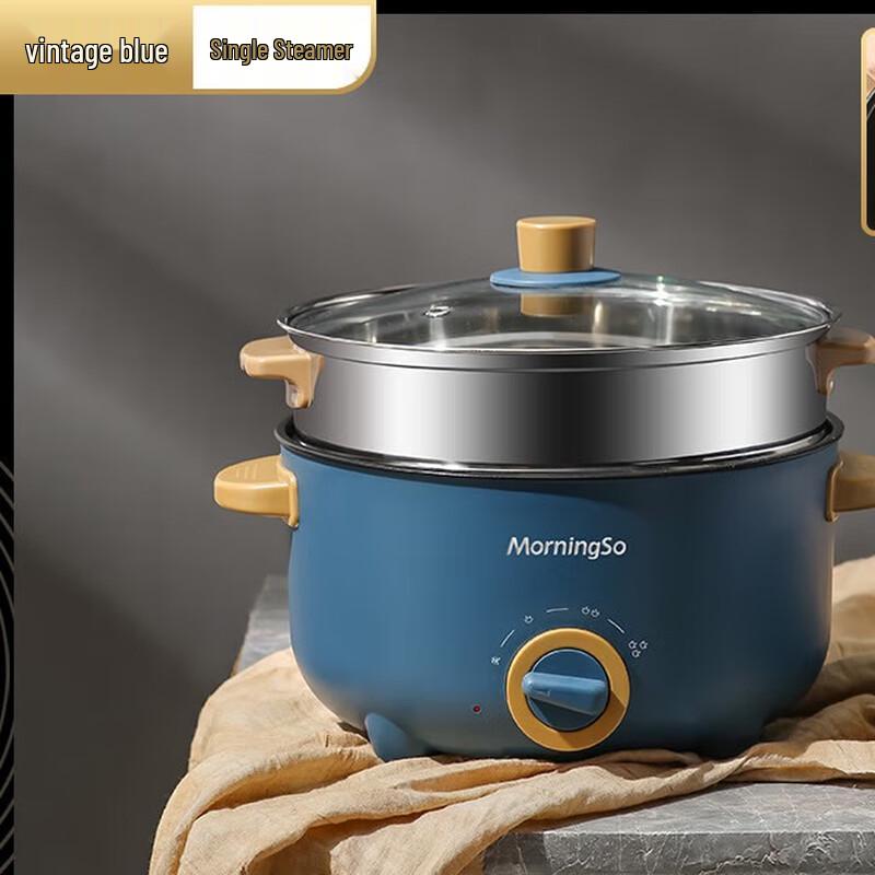 Multi-functional Electric Cooking Pot with Steamer