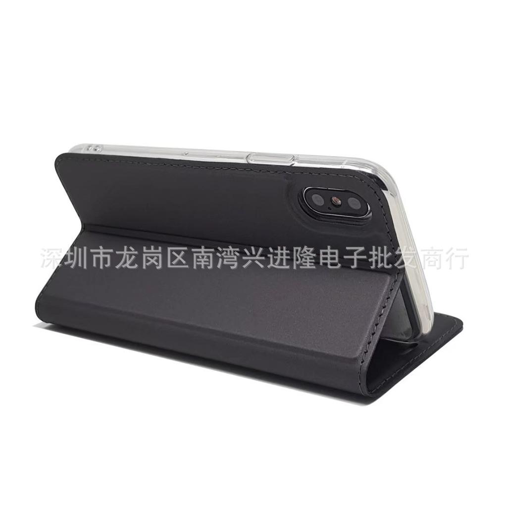 Applicable to iPhoneXS mobile phone leather case 7plus voltage card holder protective case XR anti-drop mobile phone case