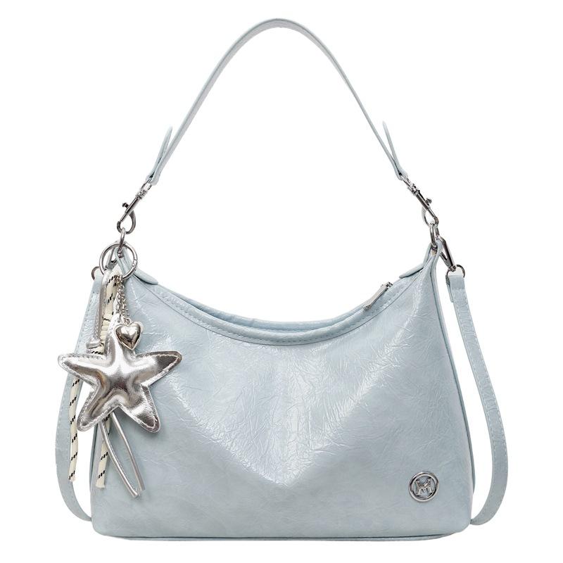 

Fashion underarm bag versatile women s bag 2025 new foreign style small square bag solid color shoulder bag casual messenger bag синий