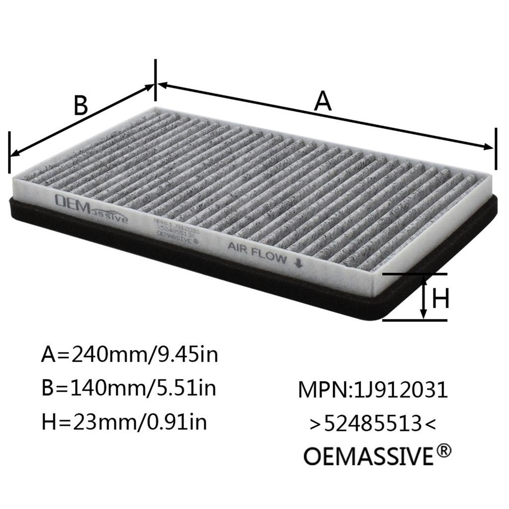 2X Car Pollen Cabin Air Filter 52485513 For Chevrolet Silverado Tahoe Suburban GMC Sierra 1500 2500 3500 Yukon XL 2000 2001 2002