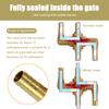 16/19mm Brass Heater Control Valve Multifunction Manual Control Valve 4-way Radiator Valve for Automotive A/C Applications