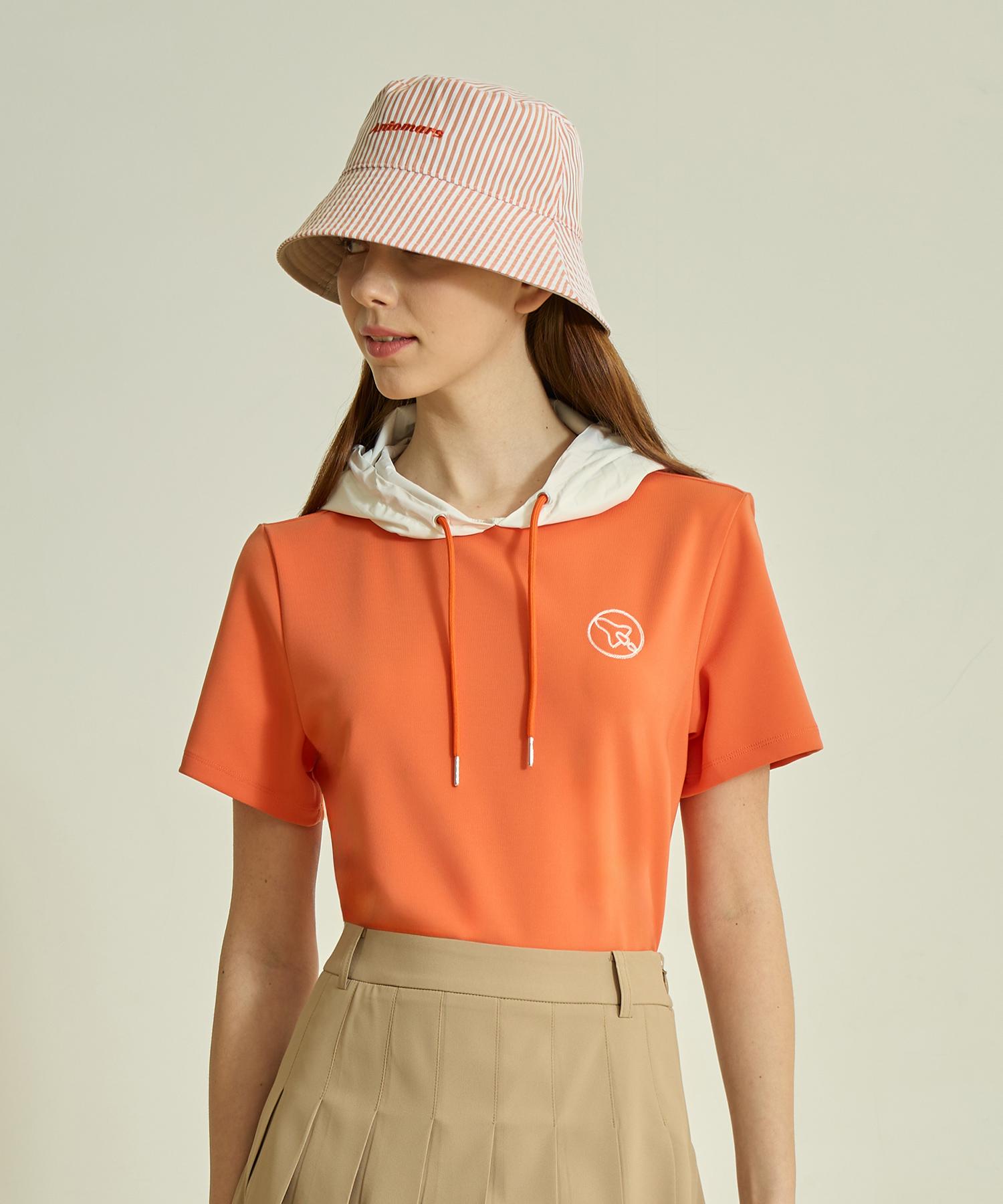 Antomas Big Circle Track Hoodie Women S - Orange S