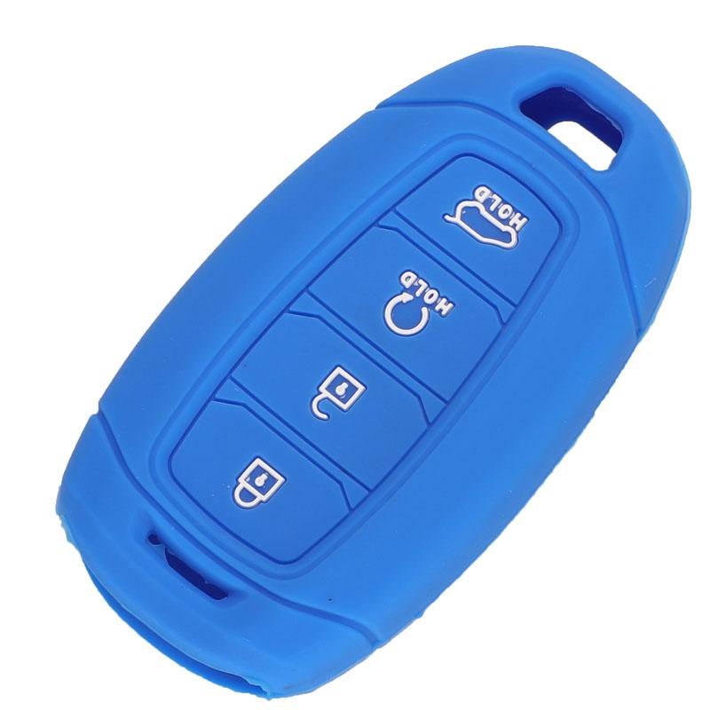 Jingyuqin Remote Key Car Case Cover For Hyundai I30 I35 I40 Kona Azera Elantra Solaris Grandeur Ig Accent Santa Fe 2018 2019