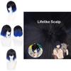 Demon Slayer Hashibira Inosuke Wig Soft And Heat-resistant Synthetic Silk Fiber For Cosplay Halloween Carnival And Comic Con