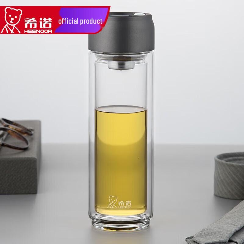 Heenoor Double-Layer Insulated Glass Teacup