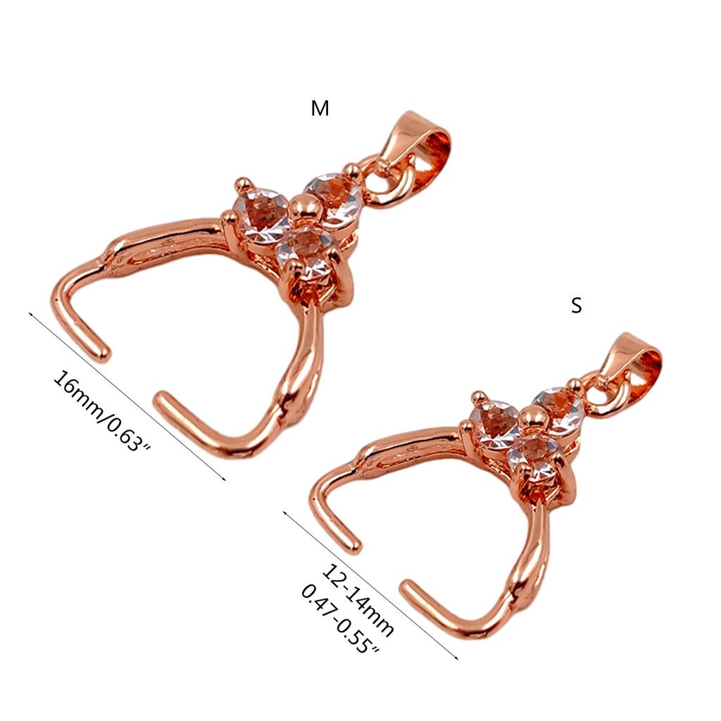 Pendant Pinch Clip Bail Clasp Connector Pendant Pinch Metal Pendant Clasp Jewelry Parts for DIY Necklace Jewelry Making