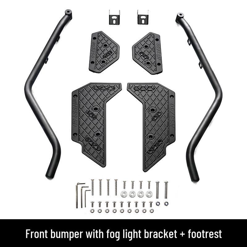 

Honda Forza NSS750 Integrated Accessory: Fog Light Bracket & Anti-slip Foot Pegs with Guard