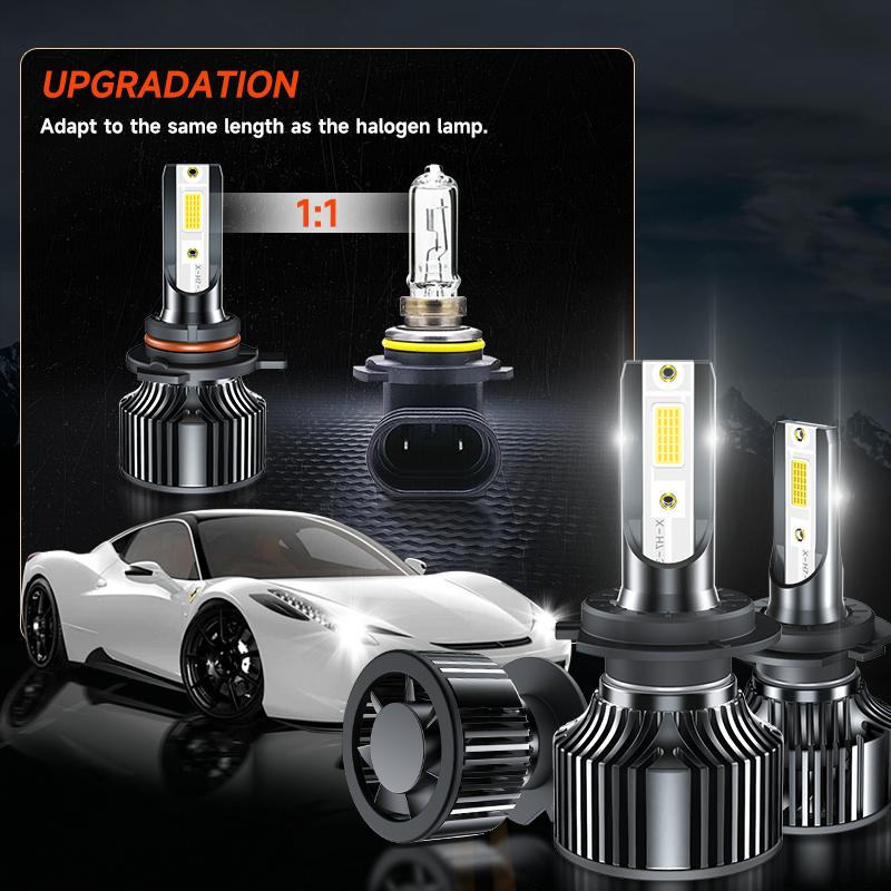 Luz de Carro LED Lâmpadas de Farol H1 H7 H11 9005HB3 9006HB4 Holofote 20 Núcleos Alta Potência Luz de Nevoeiro 12v