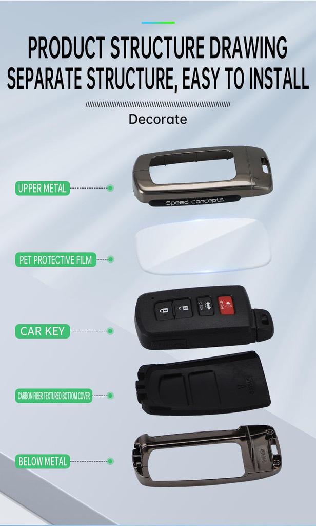 2012-2013 Seventh Gen Toyota Camry Key Cover and Shell for Remote Control