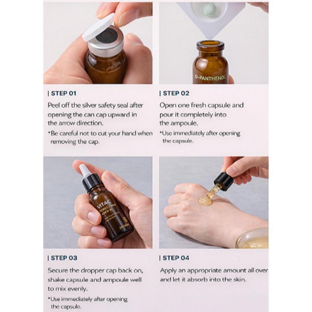 [BONCEPT] [Daiso] 300IU Pure Retinol Double Shot Ampoule Kit (Ampoule + Capsule) 3types