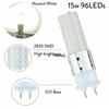 Ultra Bright 15W G12 LED Bulbs Lampada Bombillas 2835 SMD 96LEDs AC 110V 220V 240V 85V-265V Lamp Corn Lights Replace Halogen