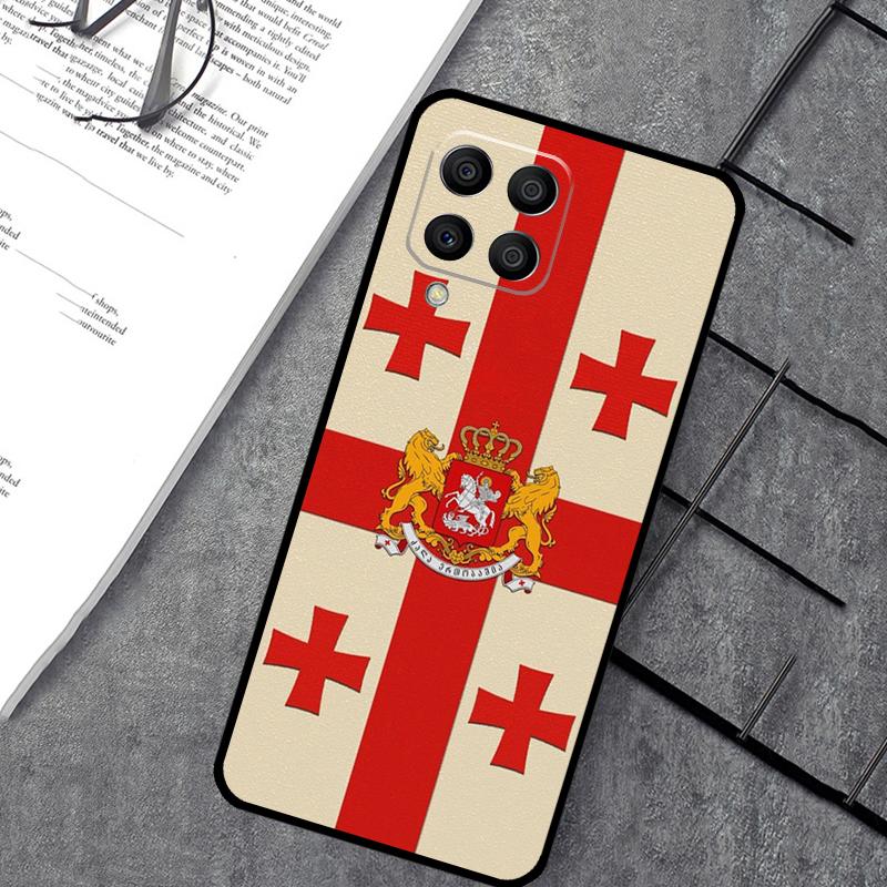 Georgia Grunge Flag Case For Samsung Galaxy M35 M21 M12 M13 M14 M15 M06 M16 M36 M56 M31 M53 M32 M52 M55 M34 M54